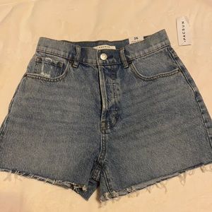 PacSun high rise icon denim shorts